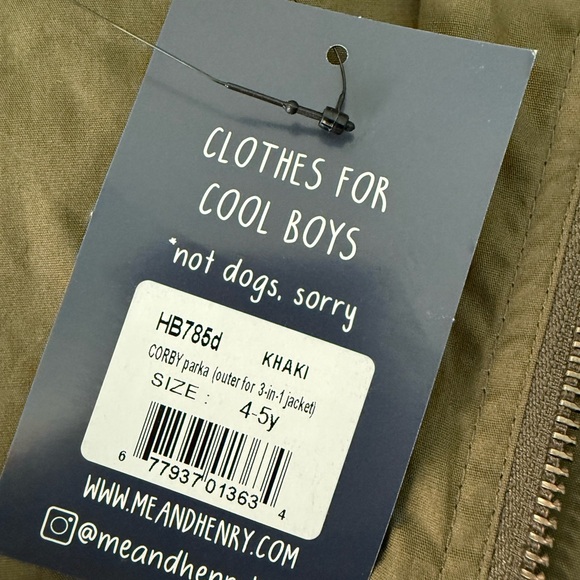 (NWT) Boys Me & Henry Corby Parka Jacket - Picture 4 of 6
